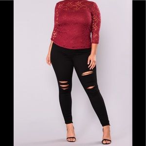 Fashion Nova High-Rise Ankle Skinny Jeans